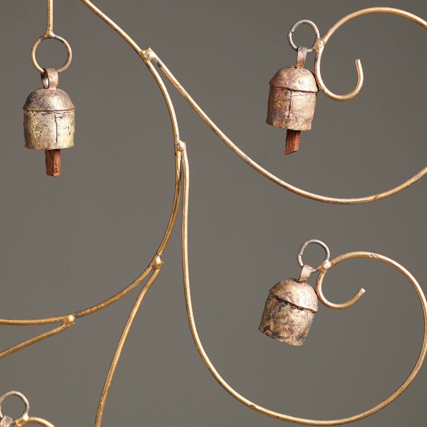 Kutch Copper Coated 6 Bells Wind Chimes 04