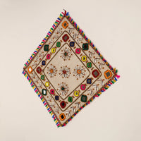 Handmade Mirror Work Kutch Embroidery Jute Hangings 26