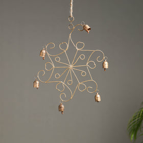  Flower - Kutch Copper Coated 6 Bells Wind Chimes