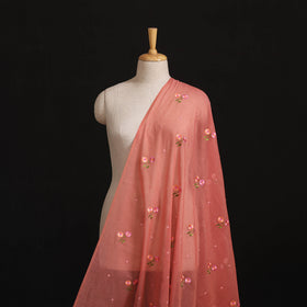 Handloom Chanderi Silk Threadwork Fabric 30