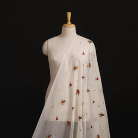 Handloom Chanderi Silk Threadwork Fabric 31