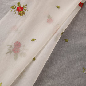Handloom Chanderi Silk Threadwork Fabric 31