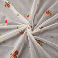 Handloom Chanderi Silk Threadwork Fabric 31