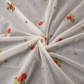 Handloom Chanderi Silk Threadwork Fabric 31