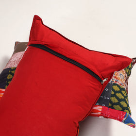 Multicolor - handcrafted patchwork pillow covers (set of 2)