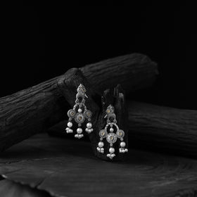 Yellow - saanjh bela sparrow oxidised earrings - handcrafted