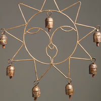 Sun - Kutch Copper Coated 7 Bells Wind Chimes 13