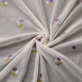 Handloom Chanderi Silk Threadwork Fabric 29