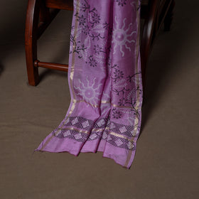 Chanderi Silk Jaipur Hand Block Print Unstitched Dress Material: Kurta, Bottom with Dupatta 17