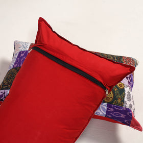 Multicolor - handcrafted patchwork pillow covers (set of 2)
