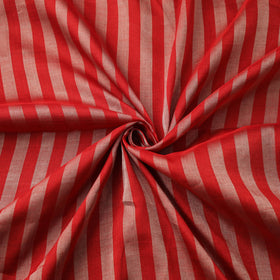 Handloom Full Tissue Silver Zari Stripes Chanderi Silk Fabric 27