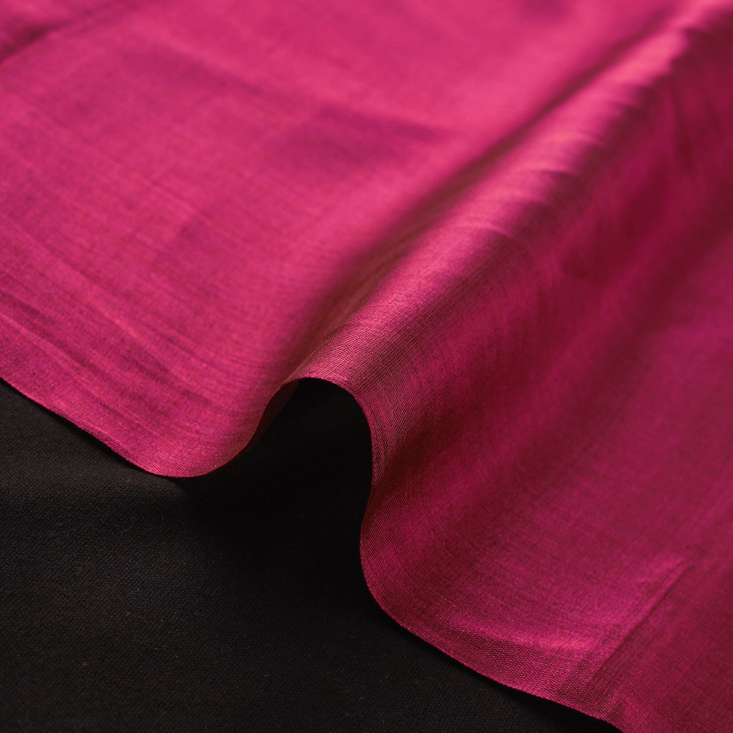 Handloom Full Tissue Silver Zari Stripes Chanderi Silk Fabric 26