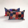 Multicolor - handcrafted patchwork pillow covers (set of 2)