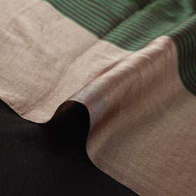 Handloom Full Tissue Silver Zari Stripes Chanderi Silk Fabric 24