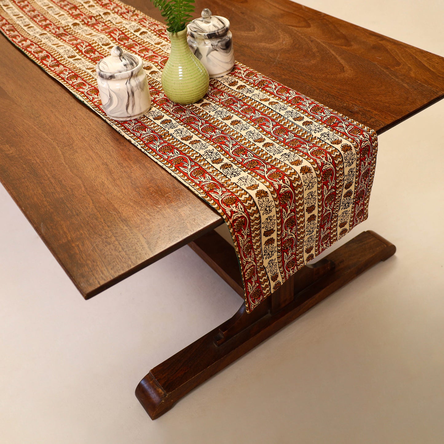 Handmade Cotton Reversible Table Runner 11