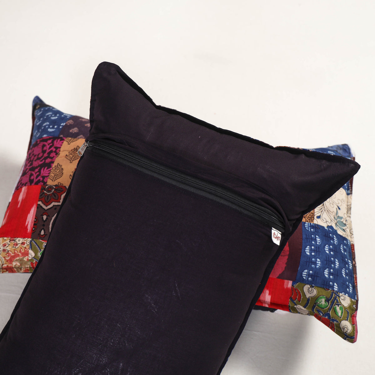 Multicolor - handcrafted patchwork pillow covers (set of 2)