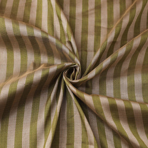 Handloom Full Tissue Silver Zari Stripes Chanderi Silk Fabric 23