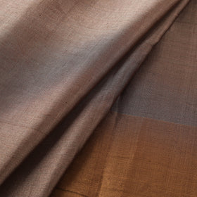 Handloom Full Tissue Silver Zari Stripes Chanderi Silk Fabric 22