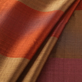 Handloom Full Tissue Silver Zari Stripes Chanderi Silk Fabric 21