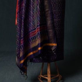 Pochampally Ikat Handwoven Sico 2pc Unstitched Dress Material Kurta Set 36