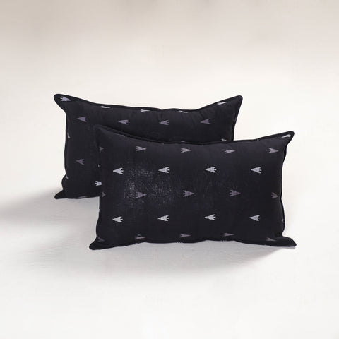 Black - Jacquard Pillow Covers (Set of 2) 64