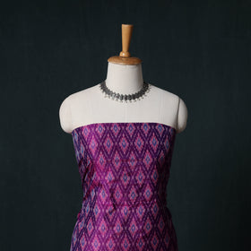 Pochampally Ikat Handwoven Sico 2pc Unstitched Dress Material Kurta Set 37