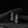 Mint green - saanjh bela cuckoo oxidised earrings
