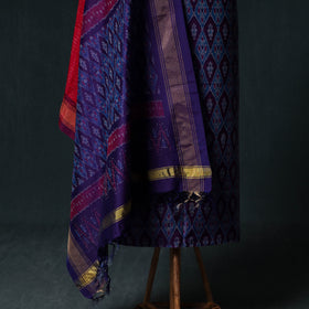 Pochampally Ikat Handwoven Sico 2pc Unstitched Dress Material Kurta Set 38