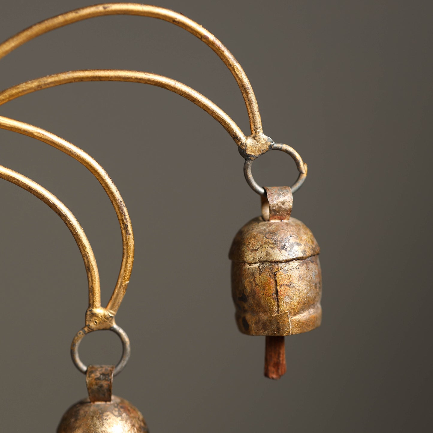 Coconut Tree - Kutch Copper Coated 5 Bells Wind Chimes 11