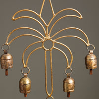 Coconut Tree - Kutch Copper Coated 5 Bells Wind Chimes 11