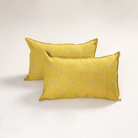 Yellow - Jacquard Pillow Covers (Set of 2) 66