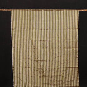 Handloom Full Tissue Silver Zari Stripes Chanderi Silk Fabric 23