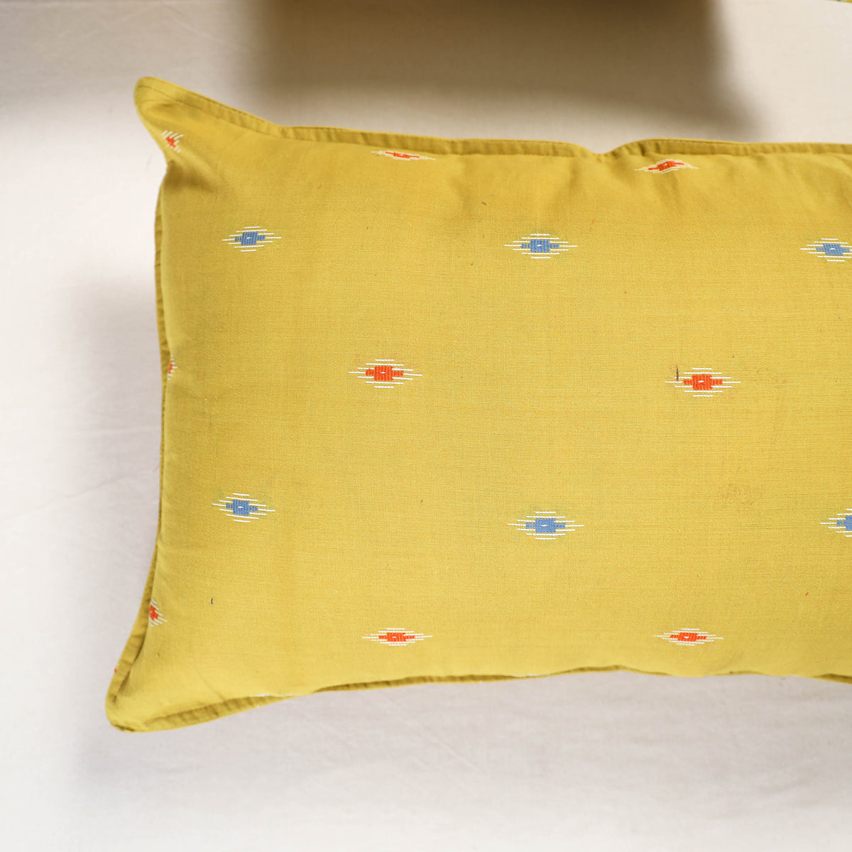 Yellow - jacquard pillow covers (set of 2) 66 - handcrafted