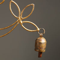 Flower - Kutch Copper Coated 3 Bells Wind Chimes 05