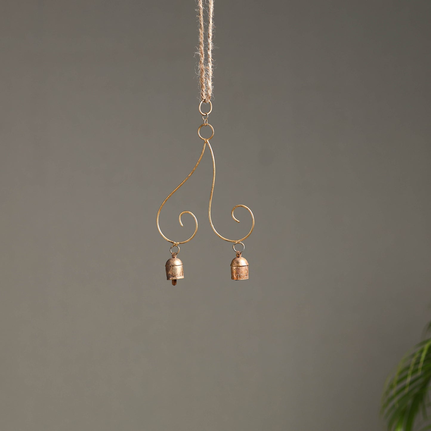 Kutch Copper Coated 2 Bells Wind Chimes 07