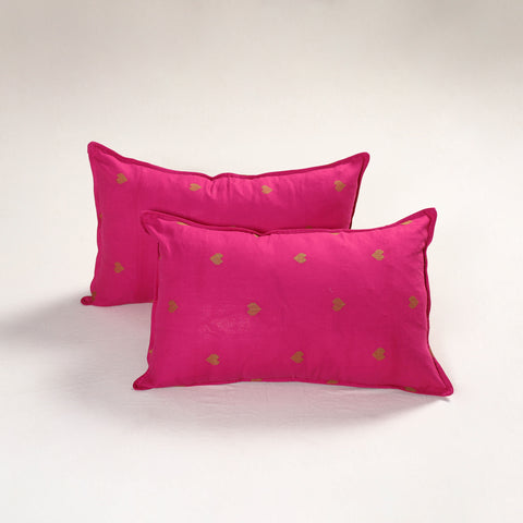 Pink - Jacquard Pillow Covers (Set of 2) 68