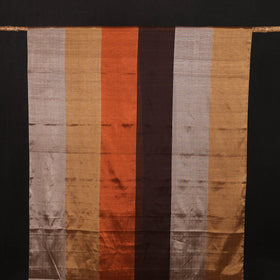 Handloom Full Tissue Silver Zari Stripes Chanderi Silk Fabric 28
