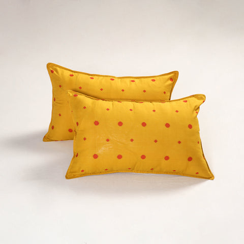 Yellow - Jacquard Pillow Covers (Set of 2) 70