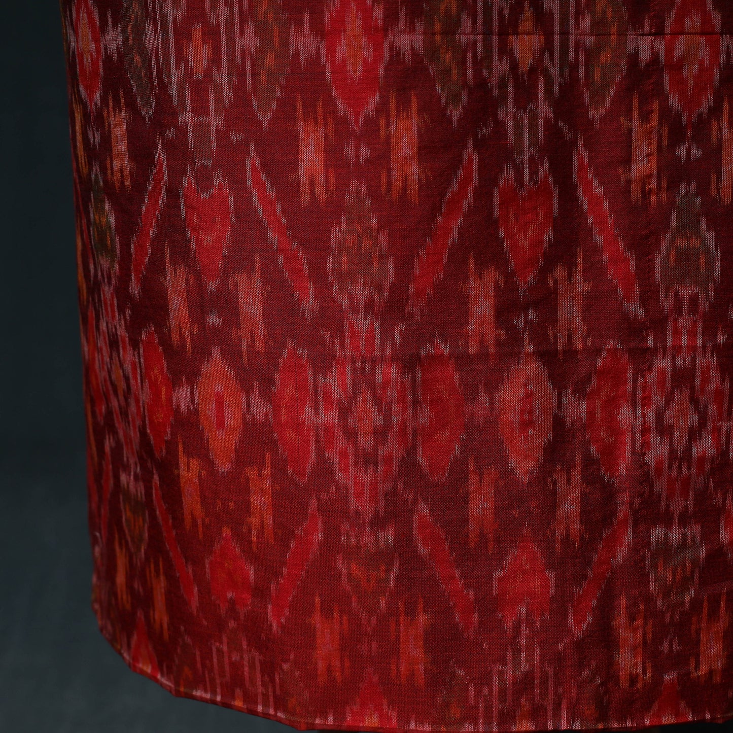 Pochampally Ikat Handwoven Sico 2pc Unstitched Dress Material Kurta Set 41