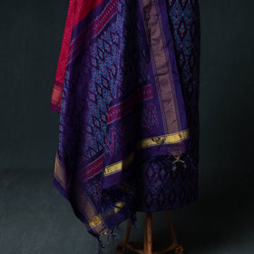 Pochampally Ikat Handwoven Sico 2pc Unstitched Dress Material Kurta Set 42