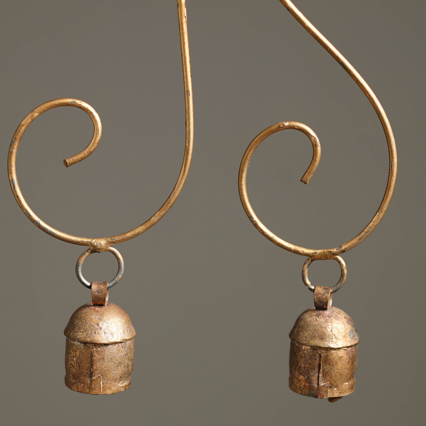 Kutch Copper Coated 2 Bells Wind Chimes 01