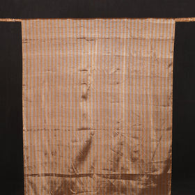 Handloom Full Tissue Silver Zari Stripes Chanderi Silk Fabric 18