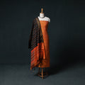Pochampally Ikat Handwoven Sico 2pc Unstitched Dress Material Kurta Set 43