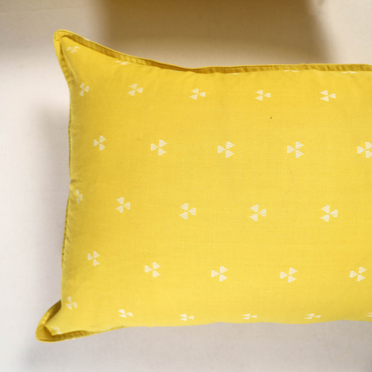 Yellow - jacquard pillow covers (set of 2) 71 - handcrafted