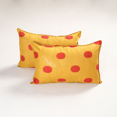 Yellow - Jacquard Pillow Covers (Set of 2) 72