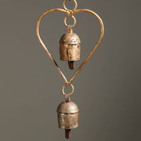 Kutch Copper Coated 2 Bells Wind Chimes 12