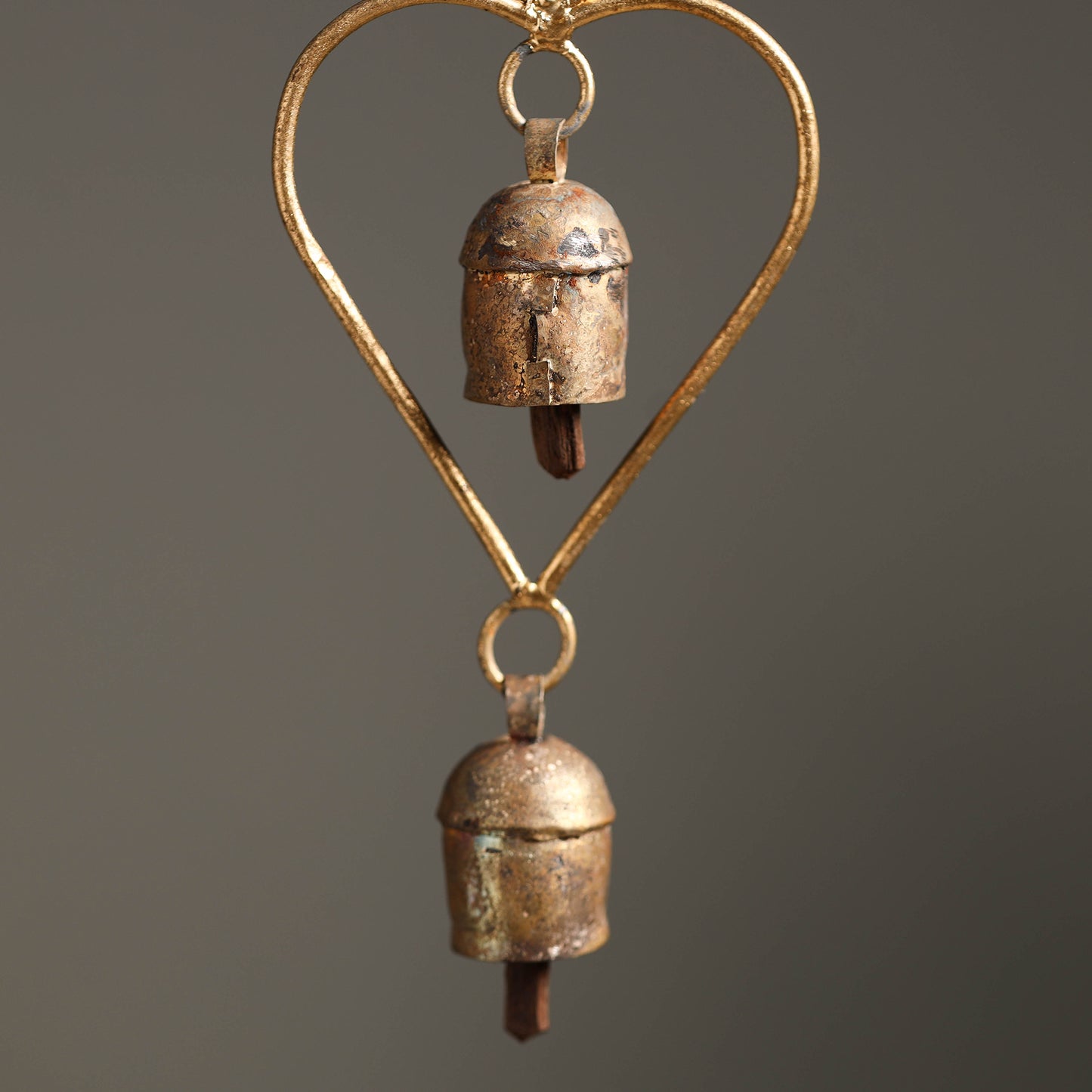 Kutch Copper Coated 2 Bells Wind Chimes 12