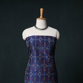 Pochampally Ikat Handwoven Sico 2pc Unstitched Dress Material Kurta Set 44