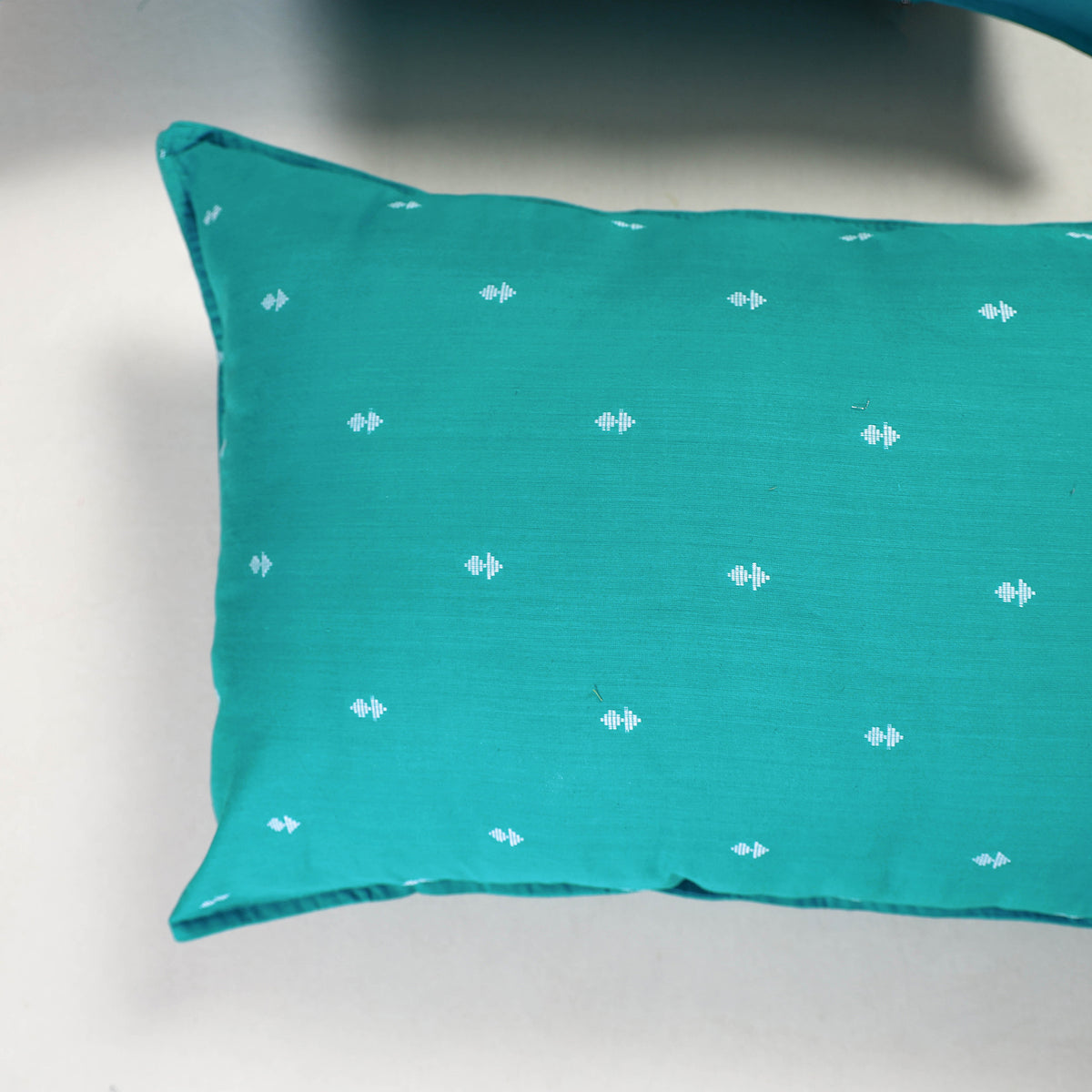 Blue - jacquard pillow covers (set of 2) 74 - handcrafted