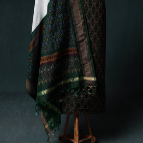 Pochampally Ikat Handwoven Sico 2pc Unstitched Dress Material Kurta Set 47